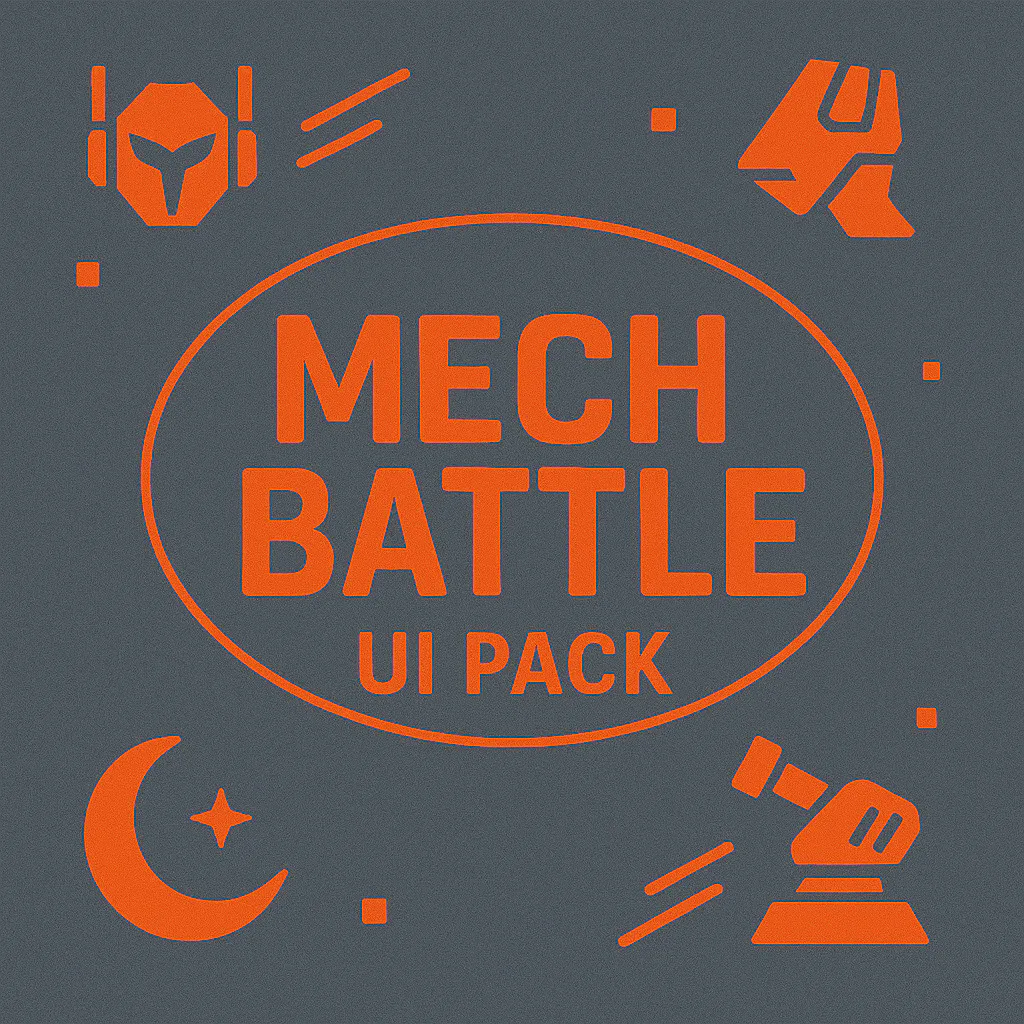 Mech Battle UI Pack product preview